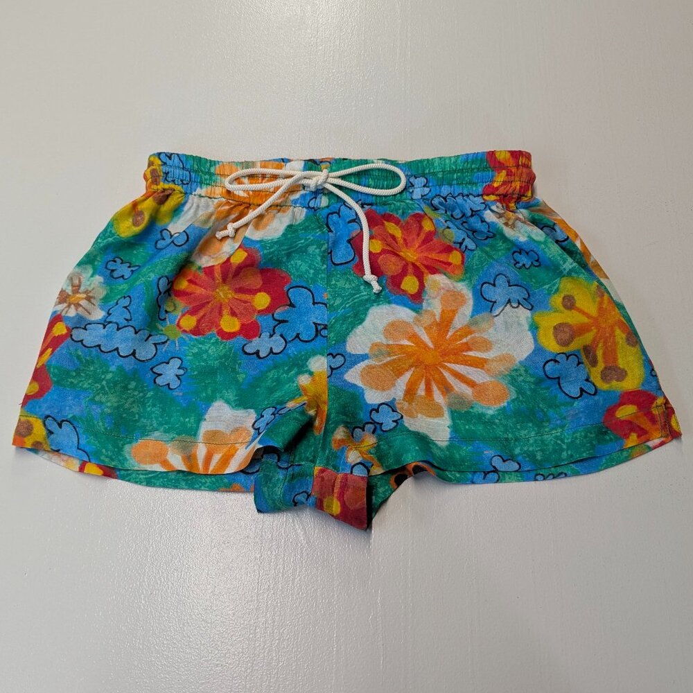 Urban Outfitters Size Medium Hawaiian Drawstring Shorts Multi-Color